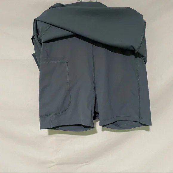 Old Navy Women's Extra High-Rise Go-Dry Powersoft Skort in Teal Blue Size Small - Picture 3 of 10